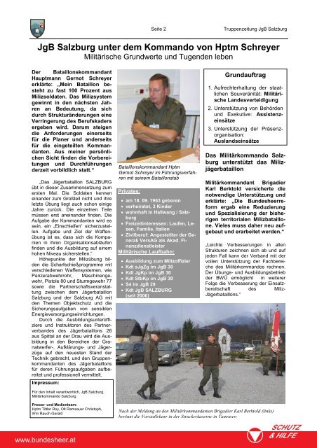 TRUPPENZEITUNG - Österreichs Bundesheer