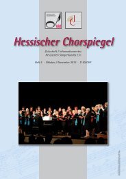 Heft 05/12 - Hessischer Sängerbund
