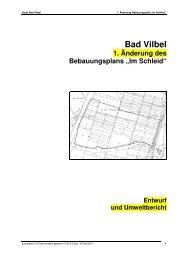 Eingriff zum Zeitpunkt der 1. Änderung - Bad Vilbel