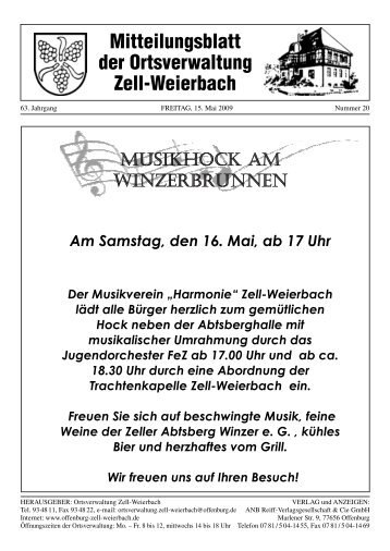 Mitteilungsblatt Zell-W kw20-09.pdf - Zell-Weierbach