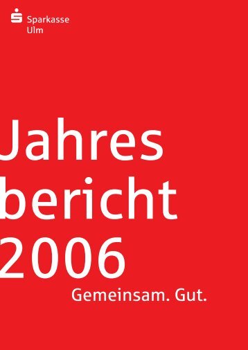 Gemeinsam. Gut. - Sparkasse Ulm