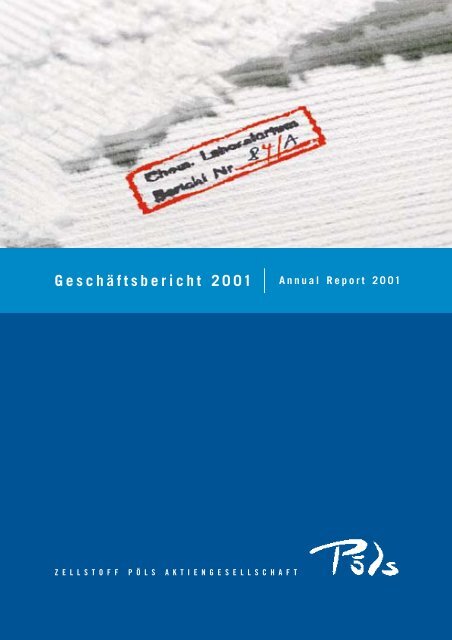 und Verlustrechnung 2001 - Zellstoff Pöls AG