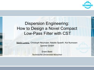 Dispersion Engineering - CST
