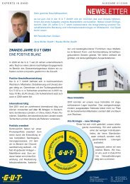 Newsletter 01-2008 - GUT GMBH