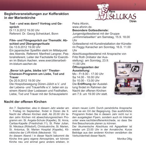 Pfarrbrief - St. Lukas