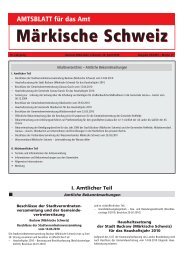 Ausgabe Mai 2010 - Amt Märkische Schweiz