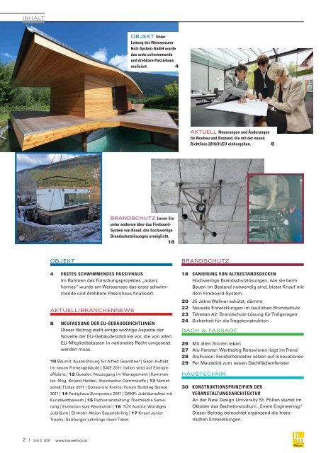 SCHWIMMENDES PASSIVHAUS - Bauweb