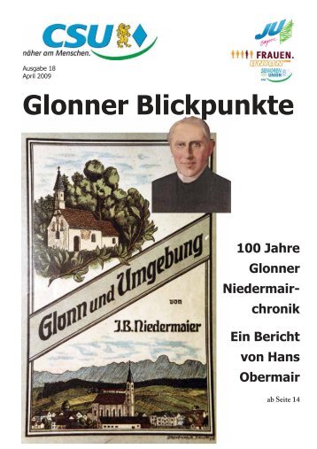 Glonner Blickpunkte - CSU Glonn