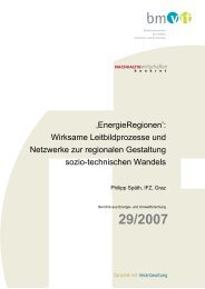 Endbericht (517.7 kB) - Energiesysteme der Zukunft
