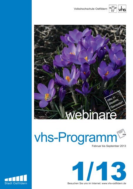 vhs-Programm webinare - VHS Ostfildern