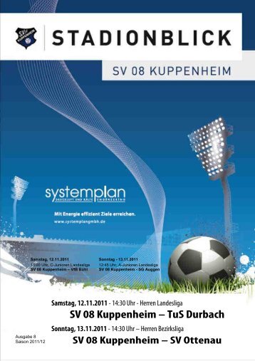 Stadionblick Ausgabe 8 - SV 08 Kuppenheim