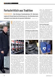 Fortschrittlich aus Tradition - CSC JÄKLECHEMIE GmbH & Co. KG