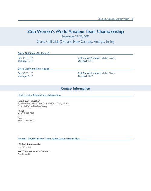 ChAmpionShipS mediA GUide - USGA