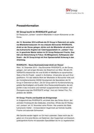 Presseinformation - SV Group