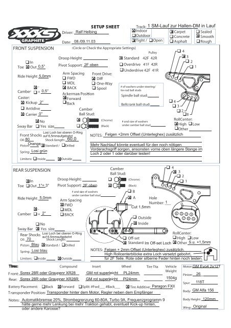 Team Losi XXXS-Set-up sheet K... - RCtube.eu