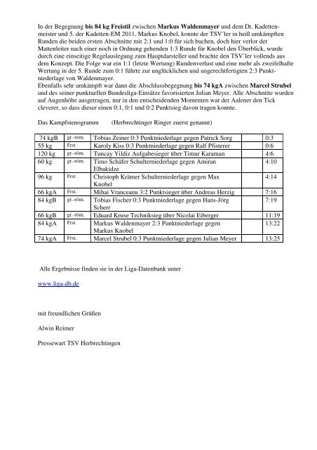 20121007 Bericht 6. Kampftag.pdf - TSV Herbrechtingen e.V.