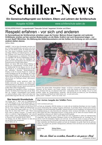 Schiller-News - Schillerschule Aalen