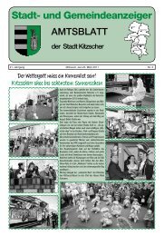 Stadt- und Gemeindeanzeiger - Stadt Kitzscher