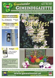 Gazette April/Mai 2007 - Gaweinstal