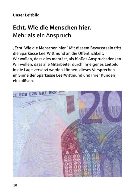 Aus der Region. Für die Region. Unser Leitbild. - Sparkasse ...