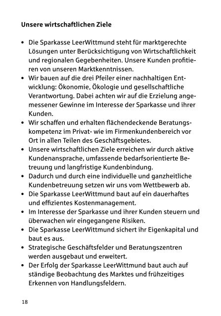 Aus der Region. Für die Region. Unser Leitbild. - Sparkasse ...