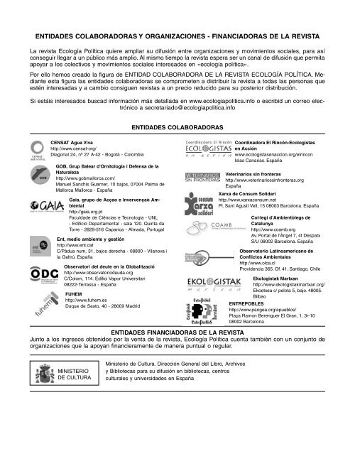 Salud y medio ambiente - Ecología Política