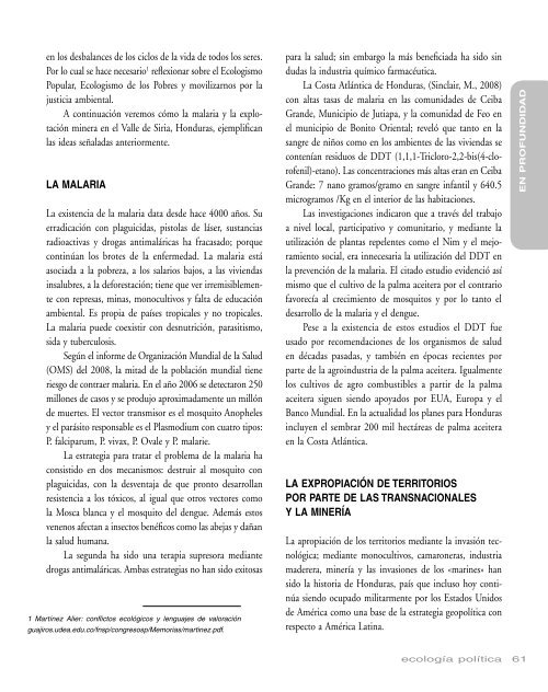 Salud y medio ambiente - Ecología Política