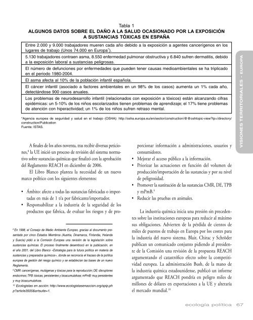 Salud y medio ambiente - Ecología Política