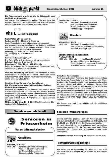 Friesenheim Nr. 11 vom 15.03.12