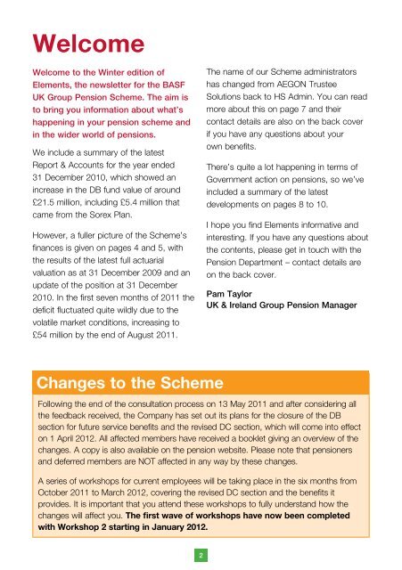 elements - UK Pensions : BASF SE - BASF