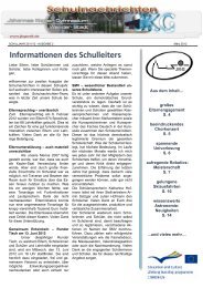 Informationen des Schulleiters - Johannes-Kepler-Gymnasium