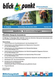 Mitteilungsblatt - Friesenheim