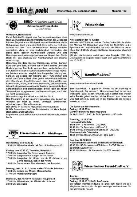 Mitteilungsblatt - Friesenheim