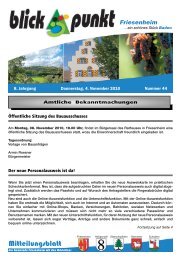 Mitteilungsblatt - Friesenheim