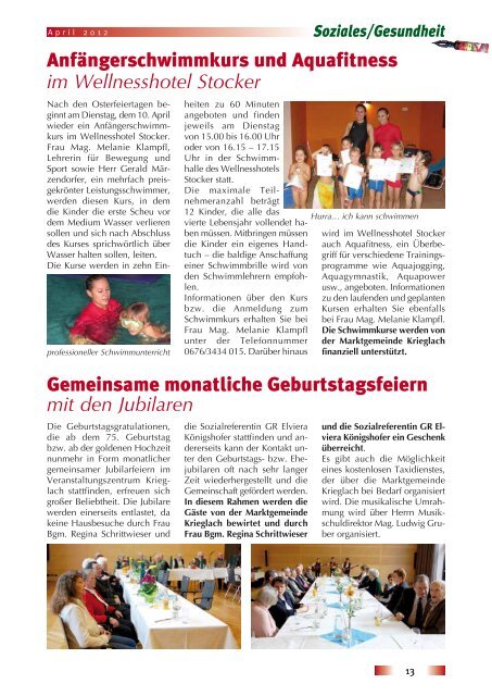 1. Folge / April 2012 - Gemeinde Krieglach