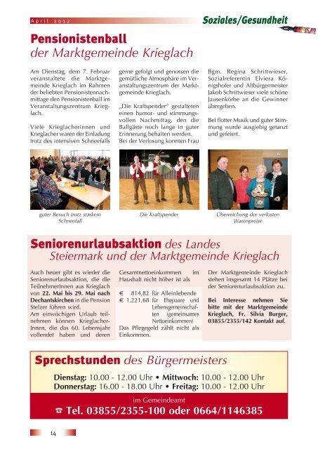 1. Folge / April 2012 - Gemeinde Krieglach