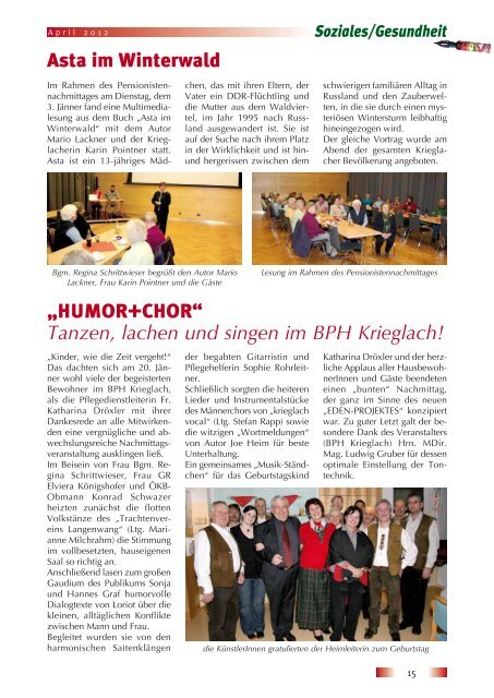 1. Folge / April 2012 - Gemeinde Krieglach