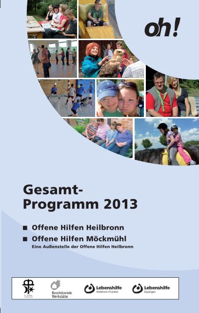 Gesamt- Programm 2013 - Offene Hilfen Heilbronn