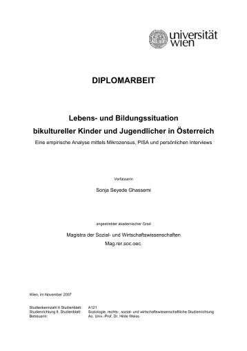 DIPLOMARBEIT - Fraueninitiative bikulturelle Ehen und ...