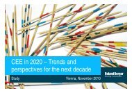 CEE in 2020 – Trends and perspectives for the next ... - Roland Berger