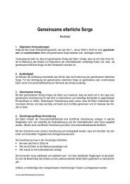 Merkblatt Gemeinsame elterliche Sorge - Gemeinde Neuheim