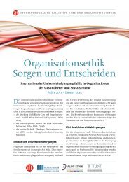 organisationsethik Sorgen und entscheiden - Dialog Ethik