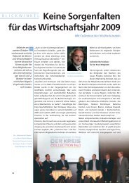 Keine Sorgenfalten für das Wirtschaftsjahr 2009