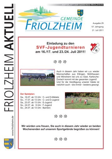 Blättle KW 29  - Friolzheim