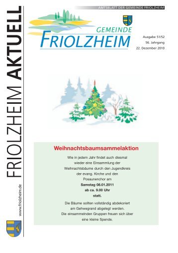 Blättle KW 51 - Friolzheim