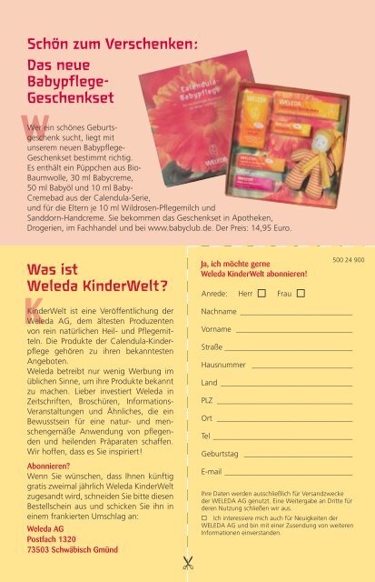 KINDERWELT - Weleda