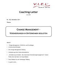 Change Management - V.I.E.L Coaching + Training