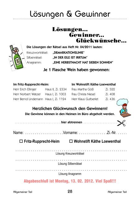 Heimzeitung Fusswärmer 01/2012 (.pdf-Dokument, 4400 kByte