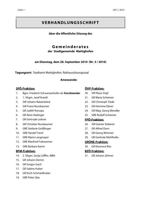 GR Sitzung 5-2010 (182 KB) - .PDF - Mattighofen