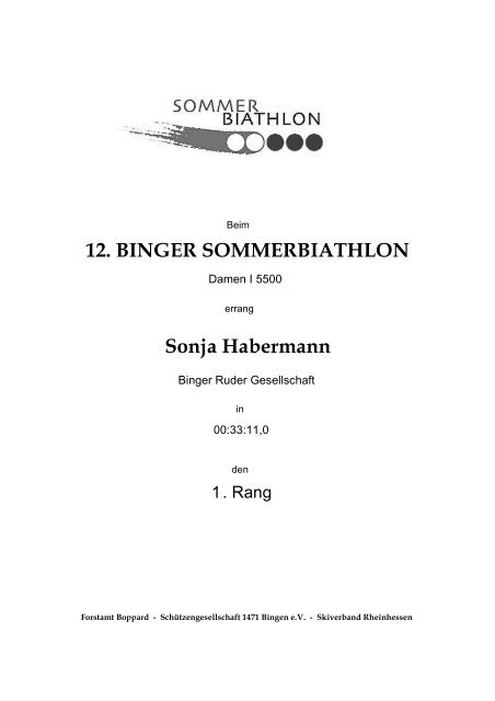 12. BINGER SOMMERBIATHLON Hannah Henke